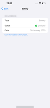 Load image into Gallery viewer, Apple Genuine Part Battery After Done Replacement Status and Date Validation
