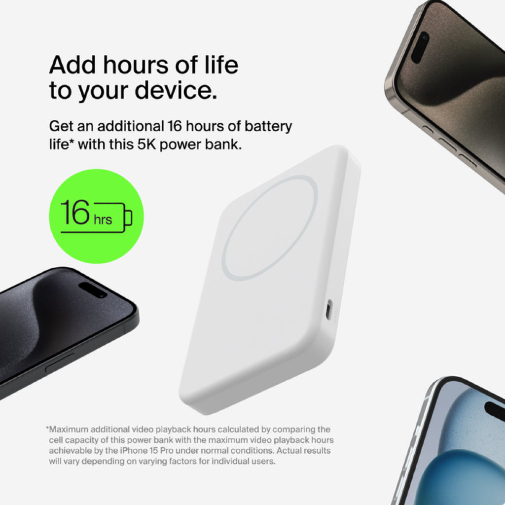 Boost Charge Pro Magnetic Wireless Power Bank + Stand [With Qi2 15W]