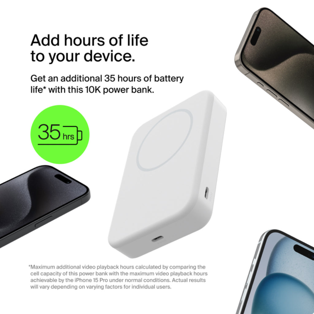 Boost Charge Pro Magnetic Wireless Power Bank + Stand [With Qi2 15W]