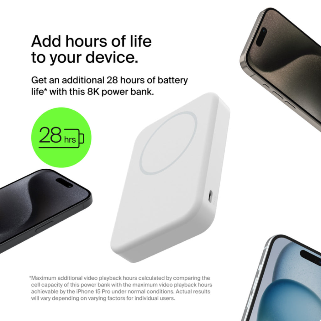 Boost Charge Pro Magnetic Wireless Power Bank + Stand [With Qi2 15W]