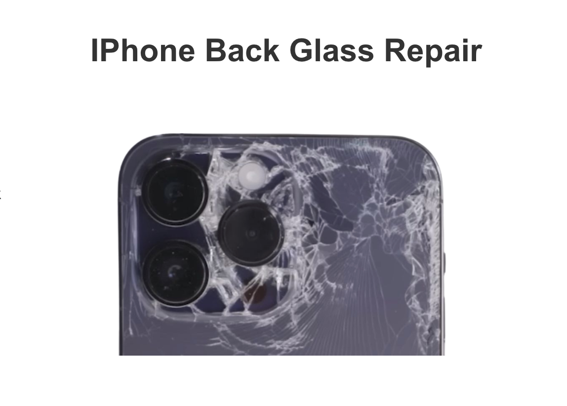 Apple iPhone Back Glass Crack Replacement - Mobile Wholesale City