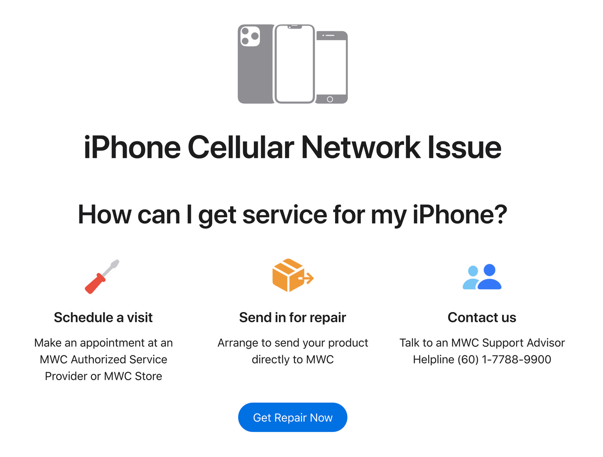 Apple iPhone Cellular Network Issue | No Service Signal