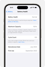 Load image into Gallery viewer, Mobile Wholesale City Apple iPhone Battery Replacement With Battery Health Status 
