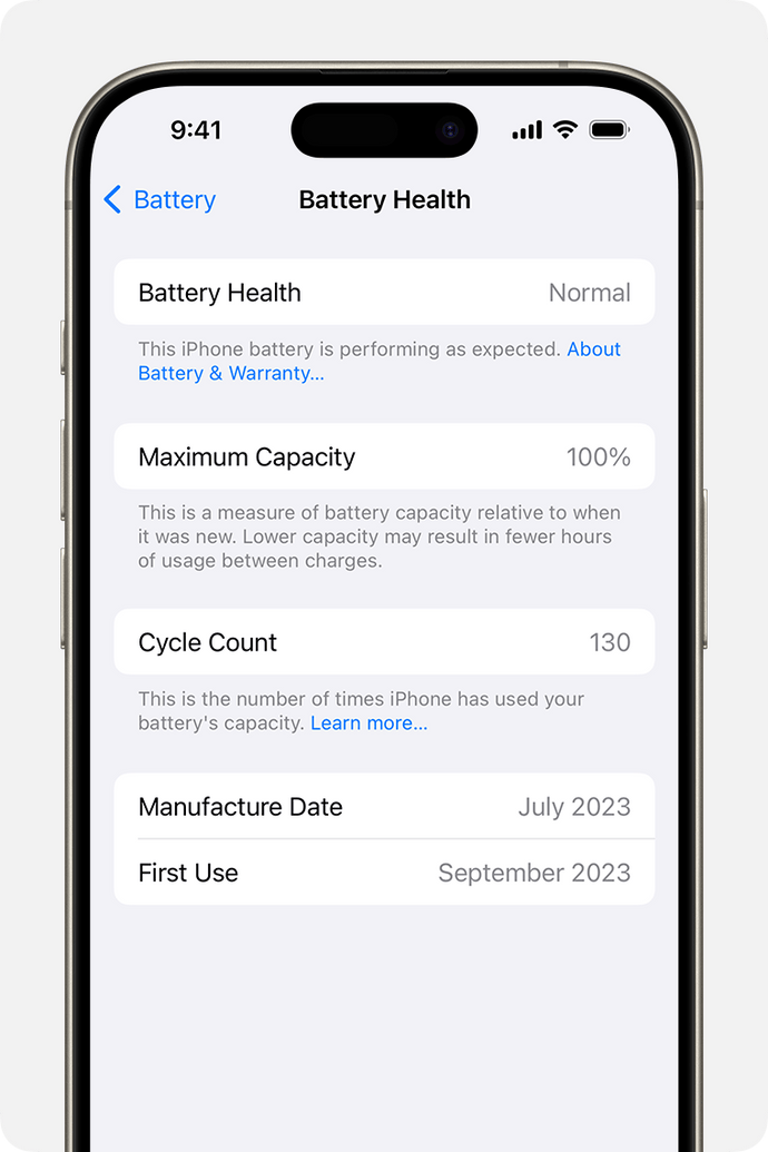 Mobile Wholesale City Apple iPhone Battery Replacement With Battery Health Status 