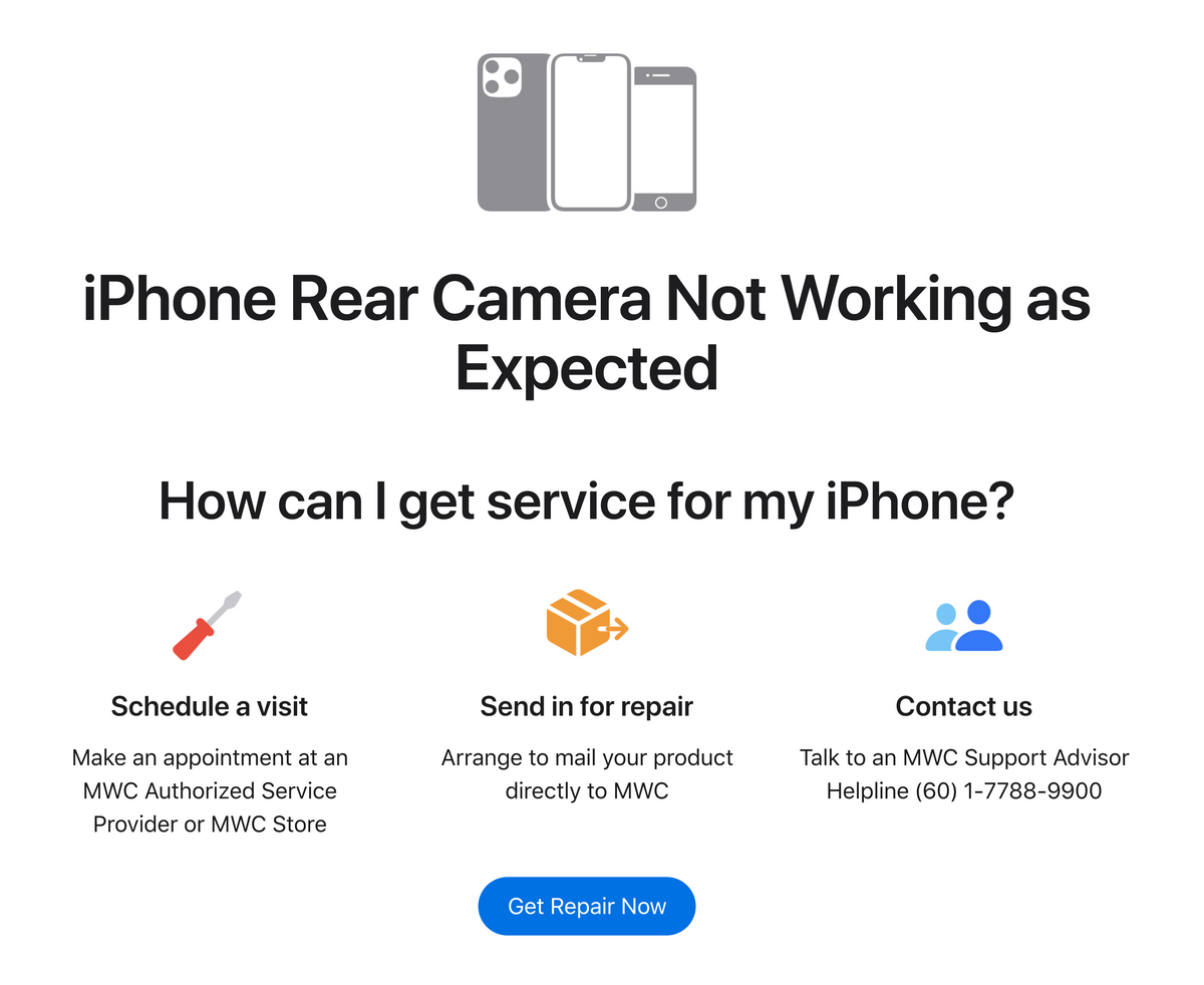 Apple iPhone Rear Camera Repair & Replacement [30 Minutes Fix Time]