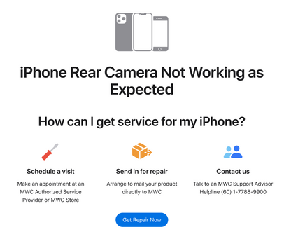 Apple iPhone Rear Camera Repair & Replacement [30 Minutes Fix Time]