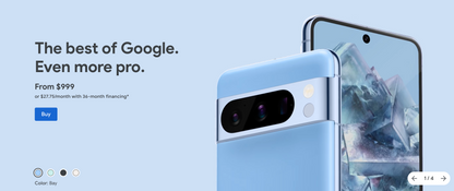 New Google Pixel 8 Pro 128GB [Ansuran Bulanan - Beli Sekarang Bayar Kemudian - Debit Kad - Tanpa Kad Kredit - Seluruh Malaysia - Buy Now Pay Later]