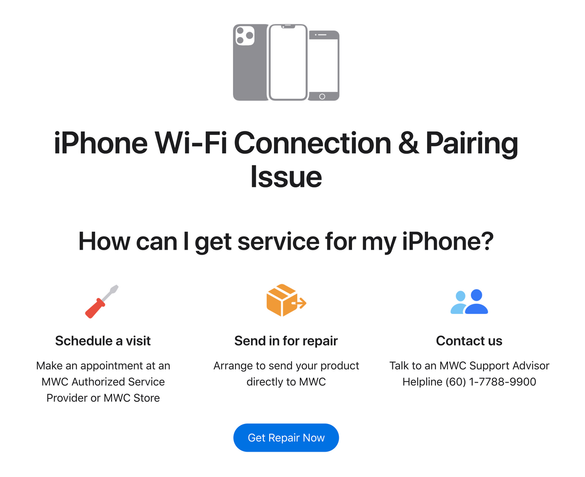 Apple iPhone Wi-Fi Connection Issue