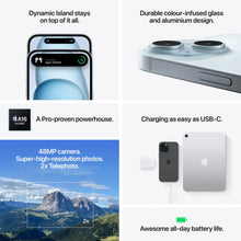 Load image into Gallery viewer, [Ansuran 36 Bulan - Kad Debit] New Apple iPhone 15 | 128GB • 256GB • 512GB
